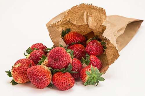 Strawberries Fresh Fruit Dessert Red Healthy Diet