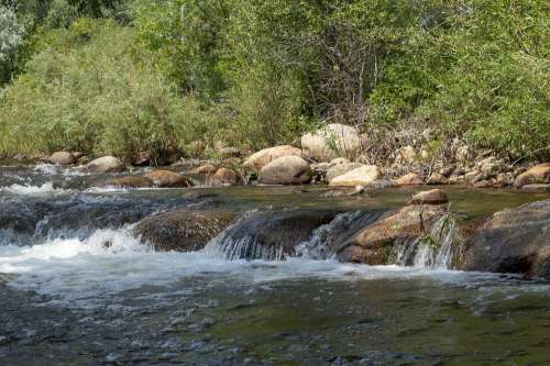 Stream Creek Rocks Waterfall Riffle Water Rock