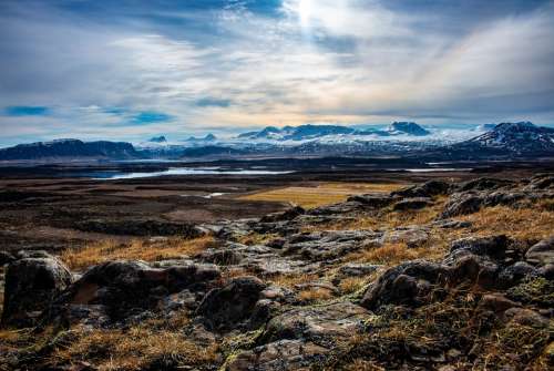 Stykkishólmur Iceland Helgafell Winter Mountains