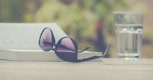 Summer Sunglasses Read Book Relax Enjoy Holidays