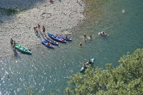 Summer River Kayak Travel Kanoë Holiday Beach