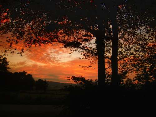 Sun Sunset Sky Abendstimmung Nature Evening Sky