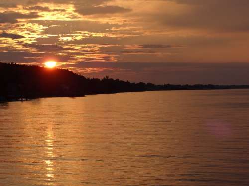 Sun Lake Nature Sunset