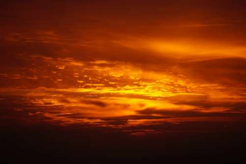 Sunrise Morgenrot Sky Atmospheric