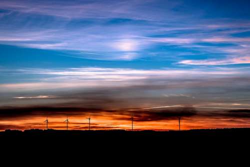 Sunset Wind Energy Renewable Energy Wind Power