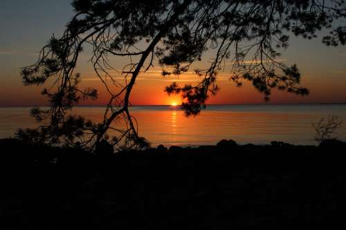 Sunset Estonia Sky Sea