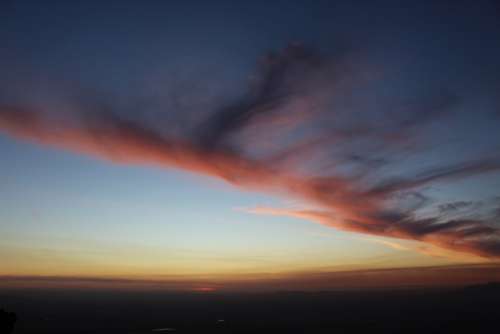 Sunset Dusk Twilight Sky Nature Clouds Evening