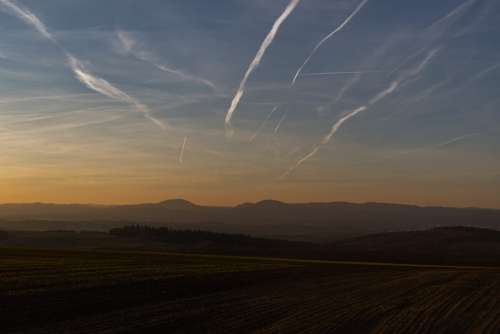 Sunset Sun Evening Sky Landscape Mood Nature