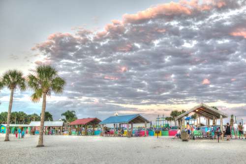 Sunset Clouds Beach Florida Pine Island Sky