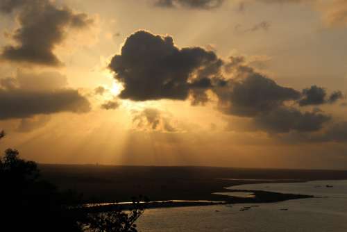 Sunset Socotra Arab Nature Ocean Beach Coast