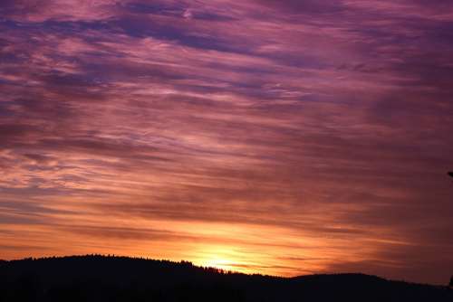 Sunset Sky Evening Sky Dusk Sun Lichtspiel