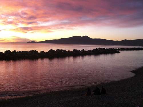 Sunset Chiavari Portofino Sea