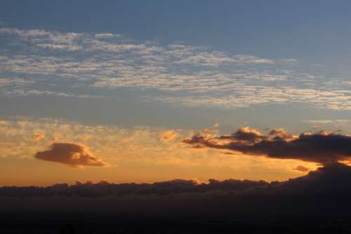 Sunset Cloud Formation Clouds Mood Sky Evening Sky