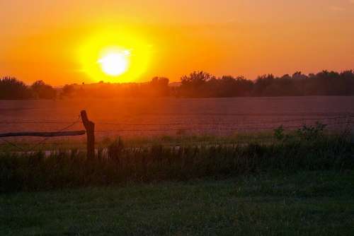 Sunset West Of Halstead Sun Sunset Sky Mood