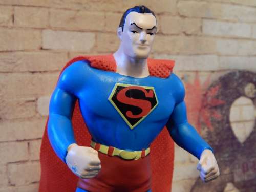 Superman Superhero Toy Caped Cape Cartoon