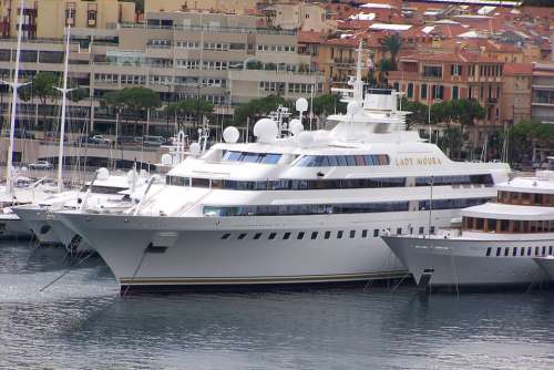 Superyachts Yacht Luxury Vessel Boat Port Harbor