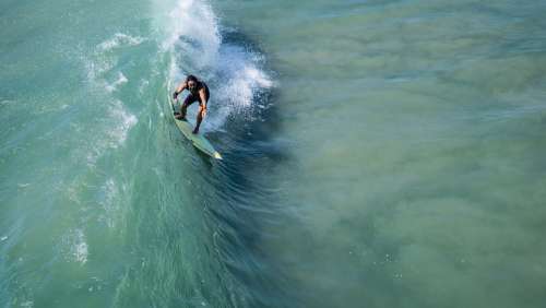 Surfer Wave Ocean Surf Surfing Water Sea Board