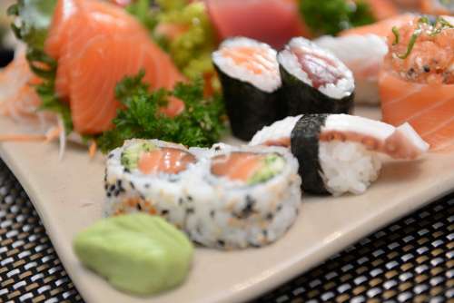 Sushi Sashimi Japanese Food Seafood Fish Salmon