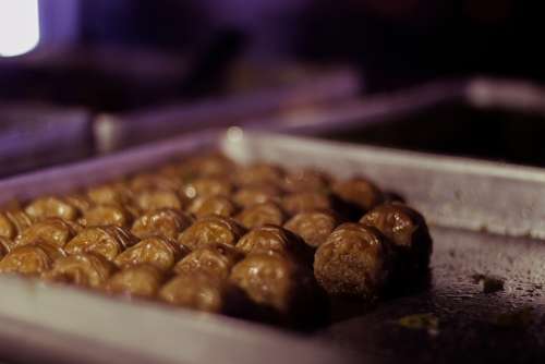 Sweet Baklava Arab Saudi Delicious Arabic Coffee