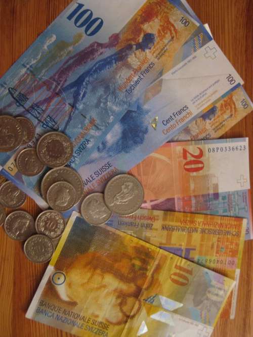 Swiss Franc Money Switzerland Coins Seem