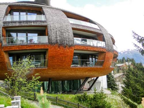 Switzerland Architecture St Moritz Houses