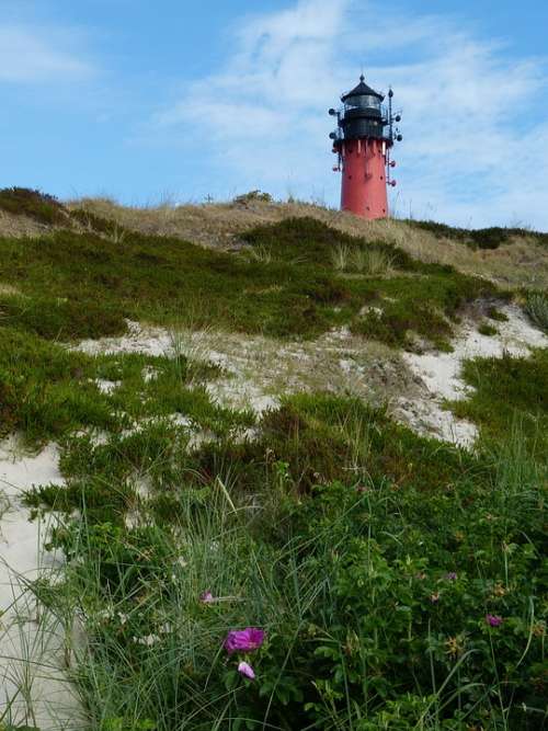 Sylt Hörnum Lighthouse Island North Sea Sea