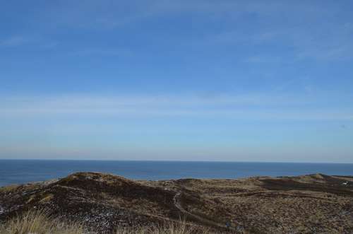 Sylt Sea Horizon Wide Blue Sky