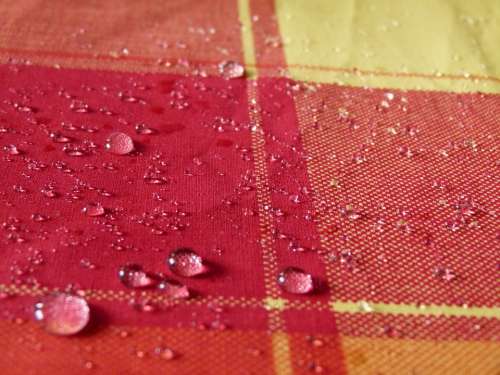 Tablecloth Tartan Droplet Droplets Water