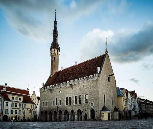 Tallinn Town Hall Square Tourism Tower Estonia