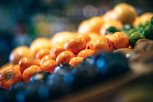 Tangerines Fruit Orange Ripe Market Exotic Food