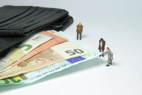 Tax Office Fine Miniature Figures Pension Money