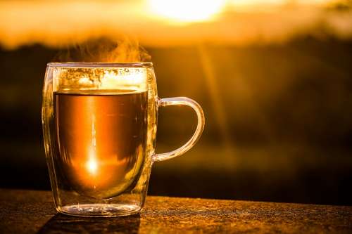 Teacup Cup Of Tea Tee Drink Hot Steam