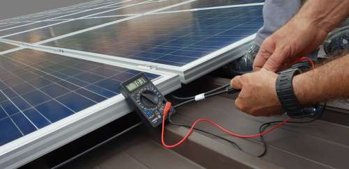 Technician Solar Panel Renewable Installation