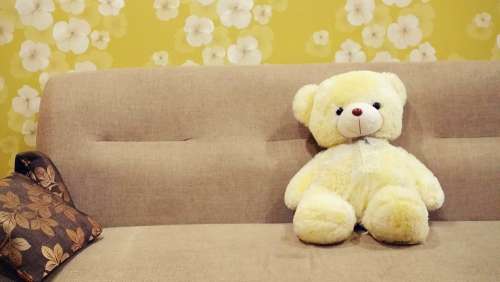 Teddy Bear Toy Brown Cushion Kids Toy Sofa