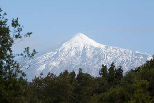 Teide Volcano Mountain Summit Pico Del Teide Teyde