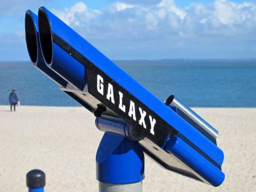 Telescope Beach Sea Galaxy