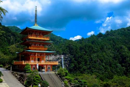 Temple Japan Japanese Pagoda Historic Ancient