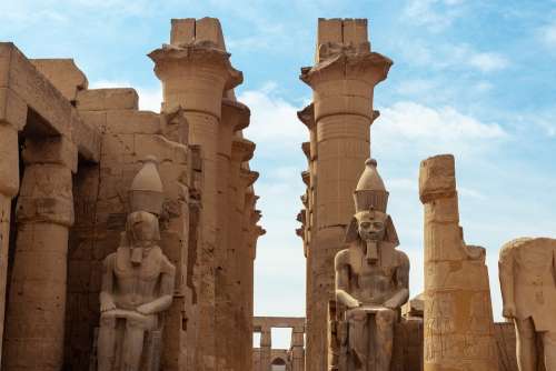 Temple Luxor Egypt Sculpture Pharaoh Archeology