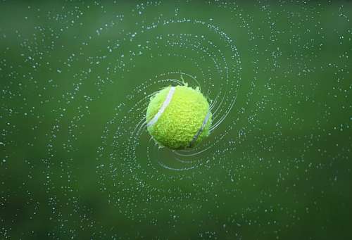 Tennis Tennis Ball Spinning Ball Turning Round