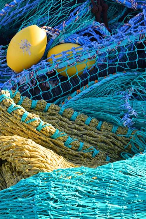 Texture Net Fishing Mesh Color Float Harbour