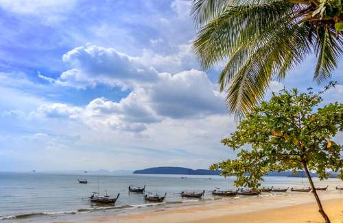 Thailand Beach Sea Ocean Water Summer Holidays