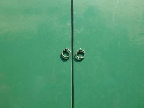The Door Green Door Knocker