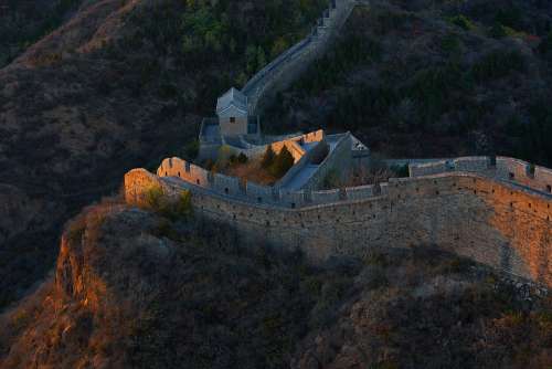 The Great Wall The Scenery Sunset
