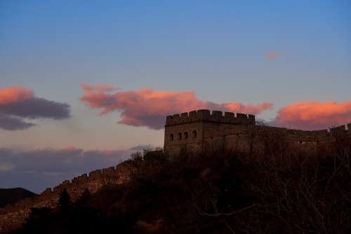 The Great Wall The Scenery Sunset