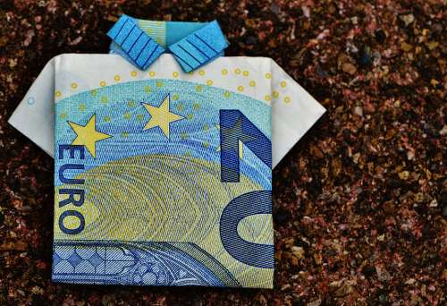 The Last Shirt Dollar Bill 20 Euro Folded Gift