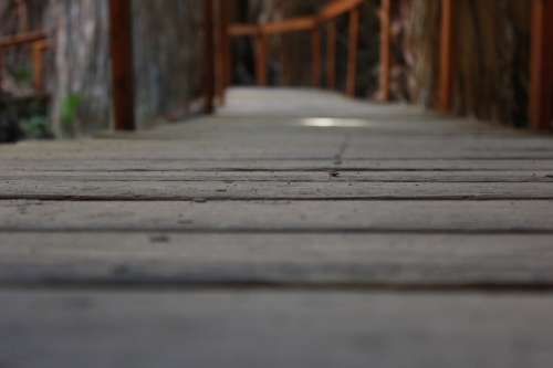 The Path Way Footbridge Wooden Bridge