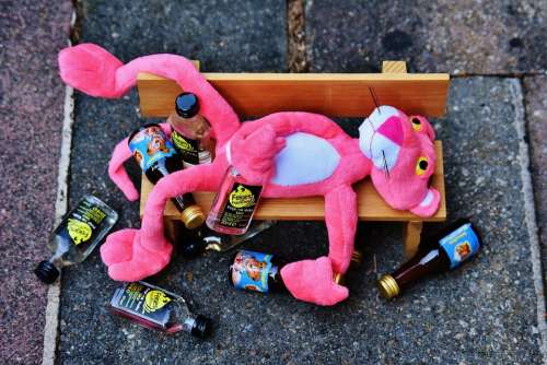 The Pink Panther Drink Alcohol Drunk Bank Rest