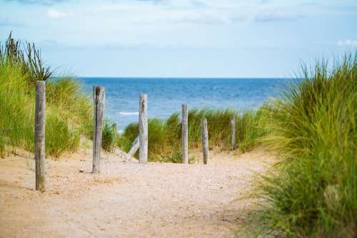 Thin Sea Fence Water Holidays North Sea Away