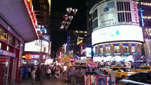 Times Square New York Usa Nyc New York City