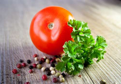 Tomato Vegetables Parsley Eat Tomato Sauce Cook